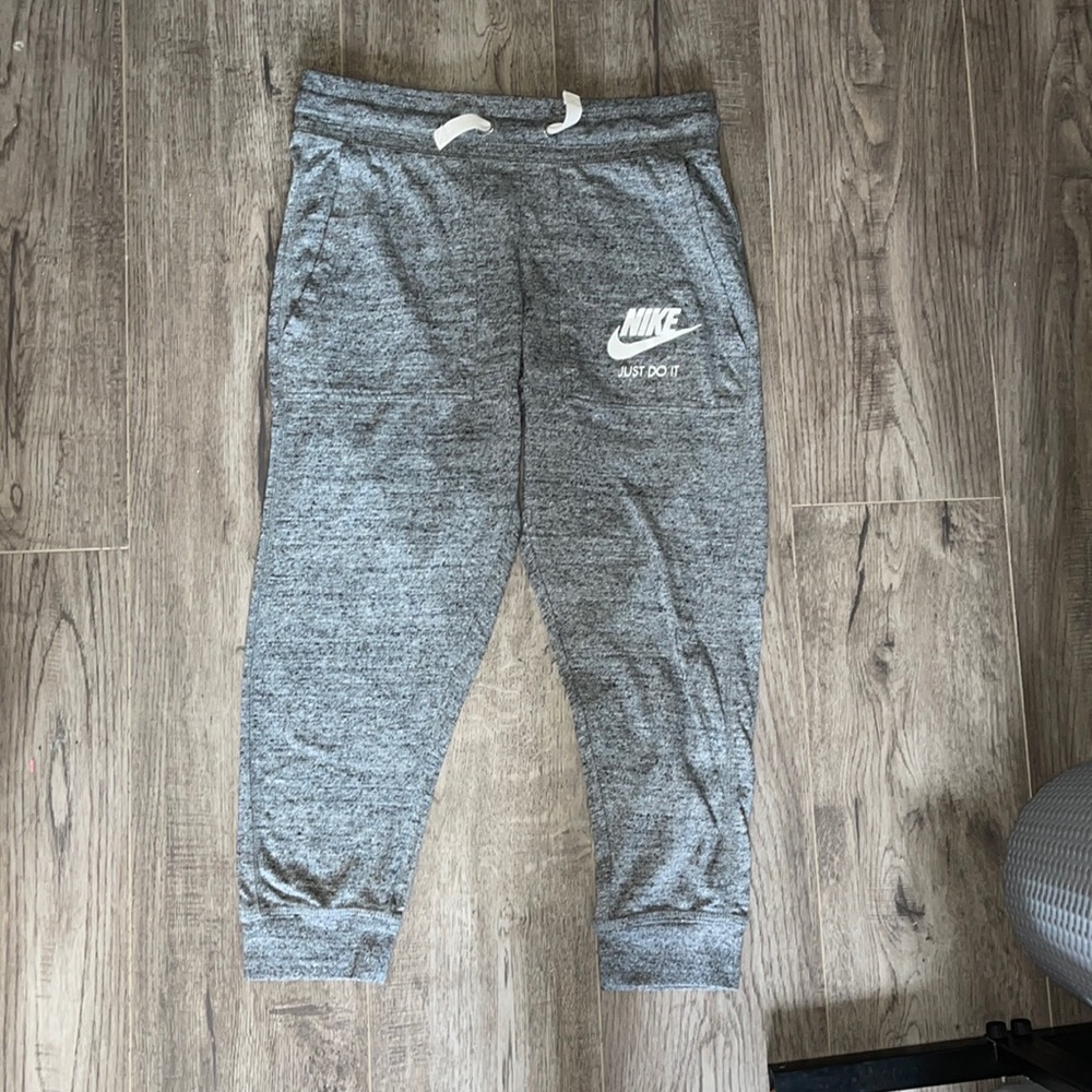 Grey Nike mid calf joggers